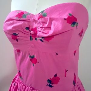 Betsey Johnson strapless garden party dress